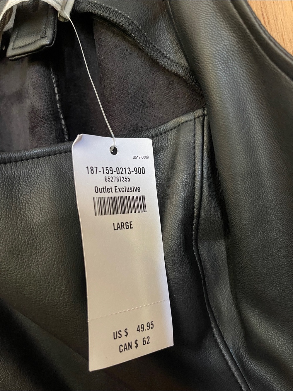 Abercrombie & Fitch Black Faux Leather Mini Dress - Picture 3 of 5